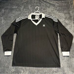 Adidas Originals Trefoil Retro Pique Shirt Men's size XL Black White IZ4808 NWT